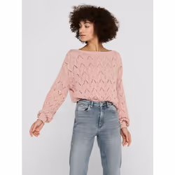 ONLY 15222853, Pullover, Adulto, Femmina, Rosa, M, Scollo rotondo