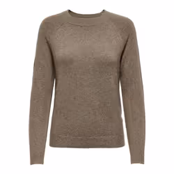 ONLY 15204279, Pullover, Adulto, Femmina, Marrone, M, Monocromatico