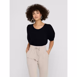 ONLY 15225182, Parte superiore (abbigliamento), Adulto, Femmina, Nero, L, Manica lunga