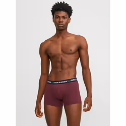 Jack & Jones 5715095183044 Pantaloncino Boxer corto Nero, Borgogna, Grafite, Verde, Grigio - Vista aggiuntiva 8