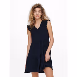 ONLY 15226992, Adulto, Femmina, Blu, M, Cotone, 100% Cotone