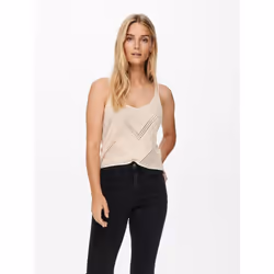 ONLY 15226348, Adulto, Femmina, Beige, Monocromatico, S, Acrilico