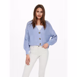 ONLY 15211521, Cardigan, Adulto, Femmina, Blu, XS, Collo a V