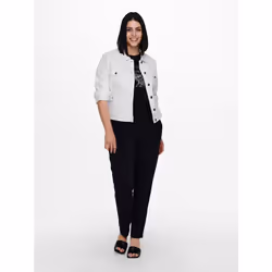 ONLY 15237814, Adulto, Vestibilità regolare, Cotone, Poliestere, Elastan, Bianco
