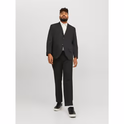 Jack & Jones 12195449_2161.30, Nero, Manica lunga, Slim fit, 1 pz