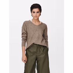 ONLY 15204588, Pullover, Adulto, Femmina, Verde, XL, Monocromatico
