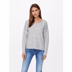 ONLY 15204588, Pullover, Adulto, Femmina, Grigio, XL, Monocromatico