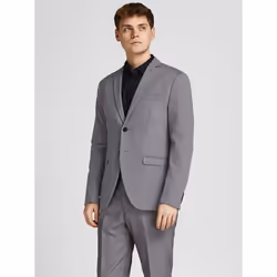 Jack & Jones 12199891, Elastan, Poliestere, Viscosa, Grigio
