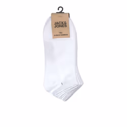 Jack & Jones 5715211634269 calzino Unisex Calzini per scarpe da ginnastica Bianco 5 paio/a - Vista aggiuntiva 5