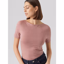 Vero Moda 5715366876606 camicia e top Maglietta Manica corta Modal, Cotone, Elastan - Vista aggiuntiva 5