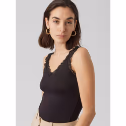 Vero Moda VMROSA Top,10287348,M Parte superiore (abbigliamento) Collare rotondo Senza maniche Viscosa, Elastan - Vista aggiuntiva 6