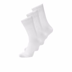 Jack & Jones 12260081, Calze al ginocchio, Bianco, Adulto, One Size, Sportivo, Cotone, Elastan, Poliestere