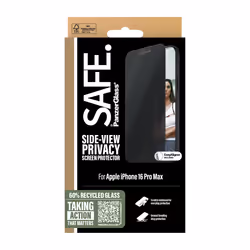 PanzerGlass SAFE. by ® Privacy Screen Protector iPhone 16 Pro Max | Ultra-Wide Fit Pellicola proteggischermo trasparente Apple 1 pz - Vista aggiuntiva 3