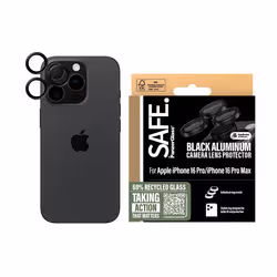 PanzerGlass SAFE. by ® Camera Lens Protector Black iPhone iPhone 16 Pro | 16 Pro Max Pellicola proteggischermo trasparente Apple 1 pz - Vista aggiuntiva 2