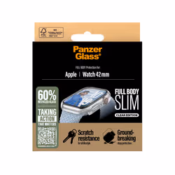 PanzerGlass Pellicola in Vetro Temperato Snappie Full Body Slim Transparent Apple Watch 41mm '24 - Vista aggiuntiva 3