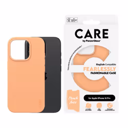 PanzerGlass CARE by PG Peachy MagS iPhone16 6.3 Pro custodia per cellulare Cover Trasparente