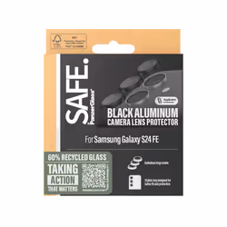 PanzerGlass SAFE Camera Lens Protector Black Samsung Galaxy S23 FE Pellicola proteggischermo trasparente 1 pz