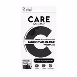 PanzerGlass CARE™ by ® Tango 2-in-1 Wallet Case w. Qi Compatible Samsung Galaxy S25 Ultra custodia per cellulare Cover Nero - Vista aggiuntiva 4