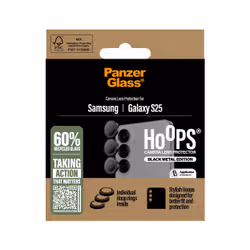 PanzerGlass ® Hoops® Camera Lens Protector Black Samsung Galaxy S25 Pellicola proteggischermo trasparente 1 pz - Vista aggiuntiva 3