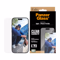 PanzerGlass ® Screen Protector iPhone 17 Pro Max | Classic Fit w. EasyAligner Pellicola proteggischermo trasparente Apple 1 pz - Vista aggiuntiva 2