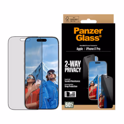 PanzerGlass ® 2-Way Privacy Screen Protector iPhone 17 Pro | Ultra-Wide Fit w. EasyAligner Pellicola proteggischermo trasparente Apple 1 pz - Vista aggiuntiva 2