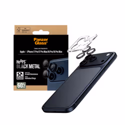PanzerGlass ® Hoops® Black Camera Lens Protector iPhone 17 Pro | iPhone 17 Pro Max | iPhone 16 Pro | 16 Pro Max Pellicola proteggischermo trasparente Apple 1 pz - Vista aggiuntiva 5