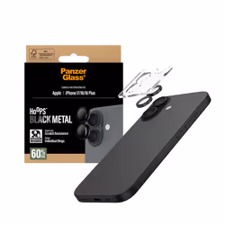 PanzerGlass ® Hoops® Black Camera Lens Protector iPhone 17 | iPhone 16 | 16 Plus Pellicola proteggischermo trasparente Apple 1 pz - Vista aggiuntiva 5