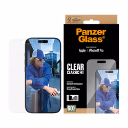 PanzerGlass ® Screen Protector iPhone 17 Pro | Classic Fit w. EasyAligner Pellicola proteggischermo trasparente Apple 1 pz - Vista aggiuntiva 2