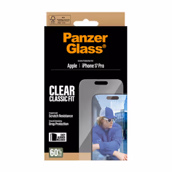 PanzerGlass ® Screen Protector iPhone 17 Pro | Classic Fit w. EasyAligner Pellicola proteggischermo trasparente Apple 1 pz - Vista aggiuntiva 3