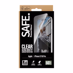 PanzerGlass SAFE. by ® Screen Protector iPhone 17 | iPhone 16 Pro | Ultra-Wide Fit w. EasyAligner Pellicola proteggischermo trasparente Apple 1 pz - Vista aggiuntiva 3