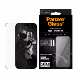 PanzerGlass ® Ceramic II Screen Protector iPhone 17 Pro | Ultra-Wide Fit w. EasyAligner Pellicola proteggischermo trasparente Apple 1 pz - Vista aggiuntiva 2