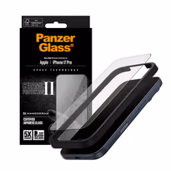 PanzerGlass ® Ceramic II Screen Protector iPhone 17 Pro | Ultra-Wide Fit w. EasyAligner Pellicola proteggischermo trasparente Apple 1 pz - Vista aggiuntiva 5