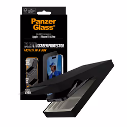 PanzerGlass ® Screen Protector w. Black Frame iPhone 17 | iPhone 16 Pro | Ultra-Wide Fit w. Fastfit in-a-box Pellicola proteggischermo trasparente Apple 1 pz - Vista aggiuntiva 5