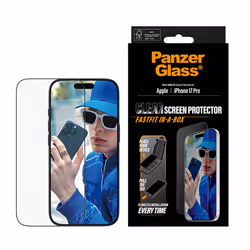 PanzerGlass ® Screen Protector w. Black Frame iPhone 17 Pro | Ultra-Wide Fit w. Fastfit in-a-box Pellicola proteggischermo trasparente Apple 1 pz - Vista aggiuntiva 2