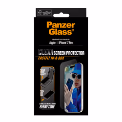 PanzerGlass ® Screen Protector w. Black Frame iPhone 17 Pro | Ultra-Wide Fit w. Fastfit in-a-box Pellicola proteggischermo trasparente Apple 1 pz - Vista aggiuntiva 3