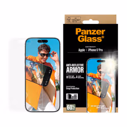 PanzerGlass ® Anti-Reflective Armor Screen Protector iPhone 17 Pro w. EasyAligner Pellicola proteggischermo trasparente Apple 1 pz - Vista aggiuntiva 2