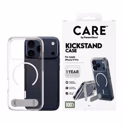 PanzerGlass CARE™ by ® Case Transparent w. Kickstand & MagSafe iPhone 17 Pro custodia per cellulare Cover Trasparente - Vista aggiuntiva 2