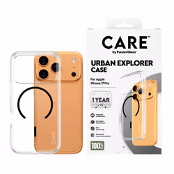 PanzerGlass CARE™ by ® Urban Explorer Case Transparent w. Black MagSafe iPhone 17 Pro custodia per cellulare Cover Nero - Vista aggiuntiva 2