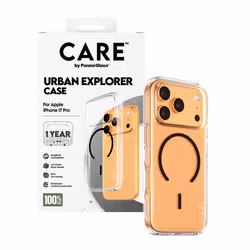 PanzerGlass CARE™ by ® Urban Explorer Case Transparent w. Black MagSafe iPhone 17 Pro custodia per cellulare Cover Nero - Vista aggiuntiva 5