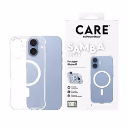 PanzerGlass CARE by ® Fashionable Cover Samba Trasparente con MagSafe Bianco iPhone 17 - Vista aggiuntiva 2