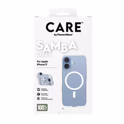 PanzerGlass CARE by ® Fashionable Cover Samba Trasparente con MagSafe Bianco iPhone 17 - Vista aggiuntiva 3