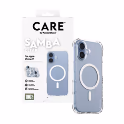 PanzerGlass CARE by ® Fashionable Cover Samba Trasparente con MagSafe Bianco iPhone 17 - Vista aggiuntiva 5