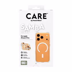 PanzerGlass CARE by ® Fashionable Cover Samba Trasparente con MagSafe Bianco iPhone 17 Pro - Vista aggiuntiva 3