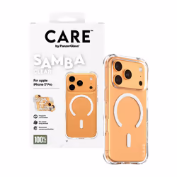 PanzerGlass CARE by ® Fashionable Cover Samba Trasparente con MagSafe Bianco iPhone 17 Pro - Vista aggiuntiva 5