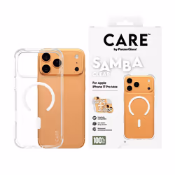 PanzerGlass CARE by ® Fashionable Cover Samba Trasparente con MagSafe Bianco iPhone 17 Pro Max - Vista aggiuntiva 2