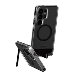 PanzerGlass CARE™ by ® Urban Explorer Case Transparent w. Black Kickstand & Qi Samsung Galaxy S26 Ultra custodia per cellulare Cover Trasparente