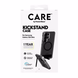 PanzerGlass CARE™ by ® Urban Explorer Case Transparent w. Black Kickstand & Qi Samsung Galaxy S26 Ultra custodia per cellulare Cover Trasparente - Vista aggiuntiva 3