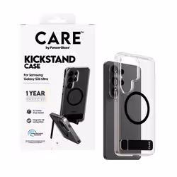 PanzerGlass CARE™ by ® Urban Explorer Case Transparent w. Black Kickstand & Qi Samsung Galaxy S26 Ultra custodia per cellulare Cover Trasparente - Vista aggiuntiva 6