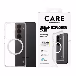 PanzerGlass CARE™ by ® Urban Explorer Case Transparent w. White Qi Samsung Galaxy S26 custodia per cellulare Cover Trasparente - Vista aggiuntiva 2