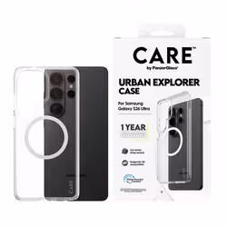 PanzerGlass CARE™ by ® Urban Explorer Case Transparent w. White Qi Samsung Galaxy S26 Ultra custodia per cellulare Cover Trasparente - Vista aggiuntiva 2